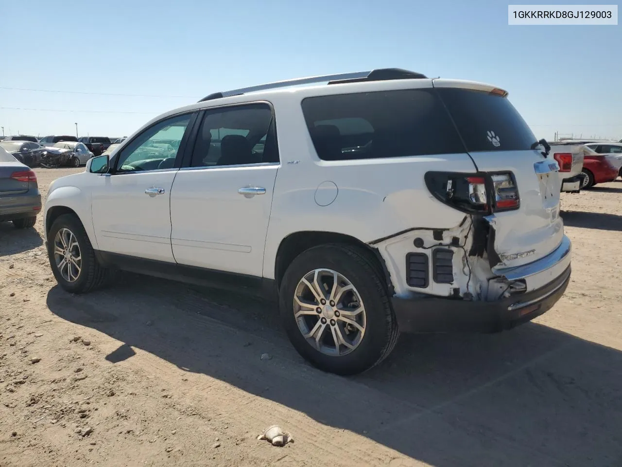 2016 GMC Acadia Slt-1 VIN: 1GKKRRKD8GJ129003 Lot: 73631584