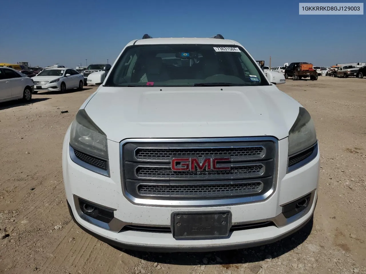 2016 GMC Acadia Slt-1 VIN: 1GKKRRKD8GJ129003 Lot: 73631584