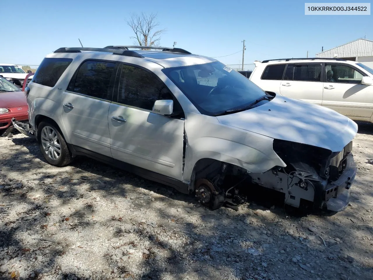 2016 GMC Acadia Slt-1 VIN: 1GKKRRKD0GJ344522 Lot: 74275334