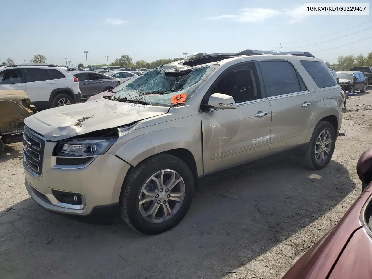 2016 GMC Acadia Slt-1 VIN: 1GKKVRKD1GJ229407 Lot: 74301674