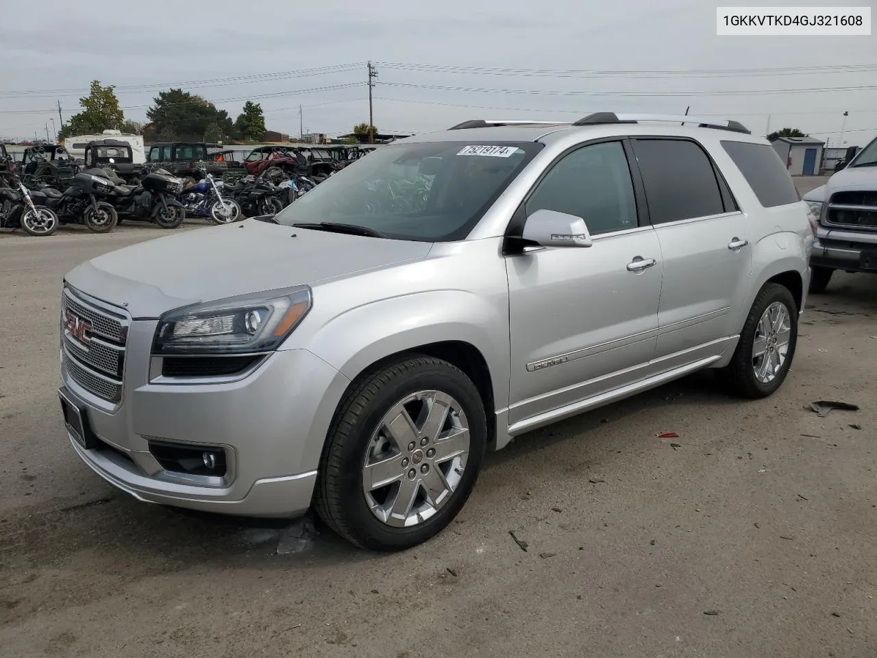 2016 GMC Acadia Denali VIN: 1GKKVTKD4GJ321608 Lot: 75219174