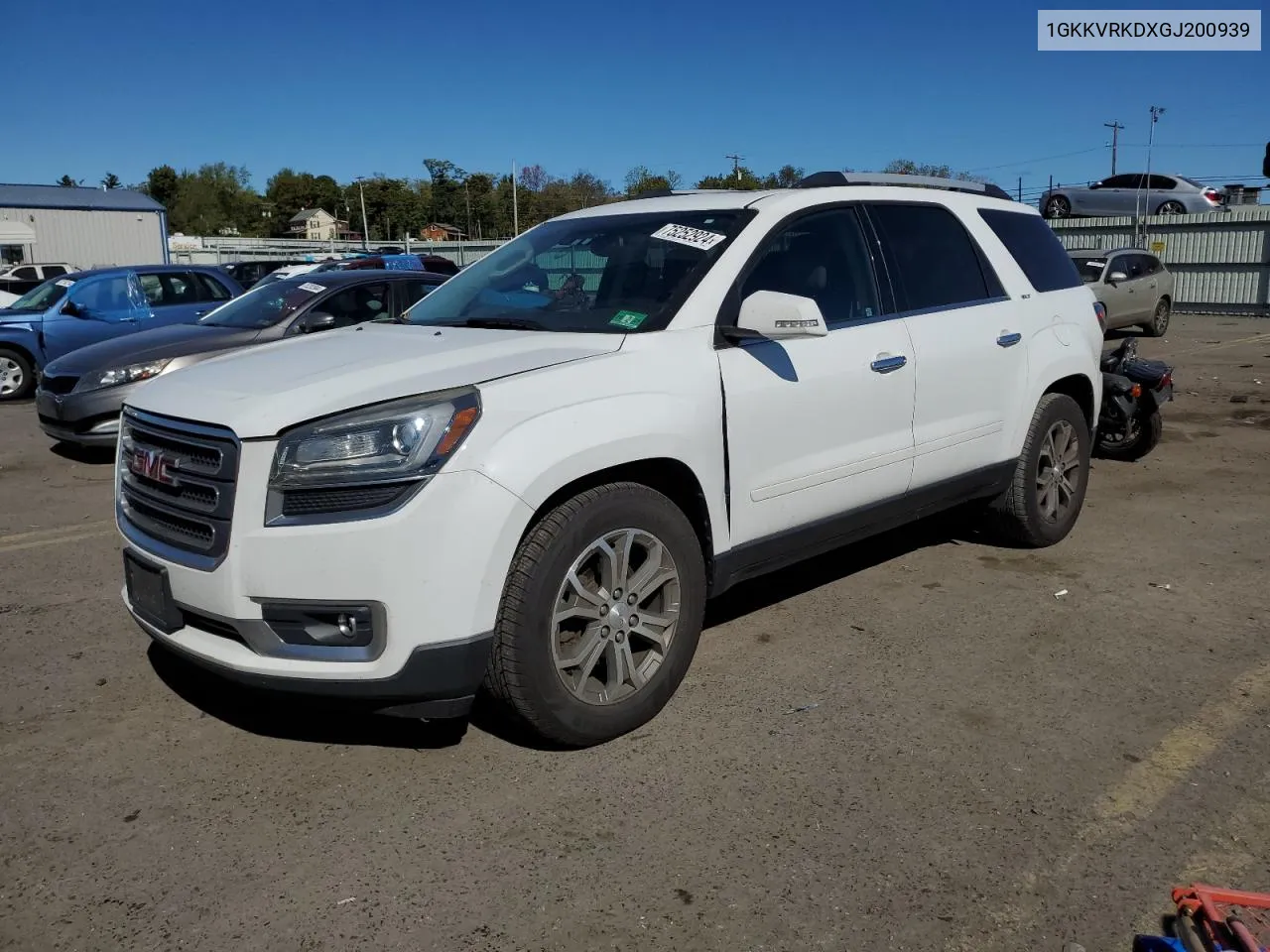 2016 GMC Acadia Slt-1 VIN: 1GKKVRKDXGJ200939 Lot: 75252924