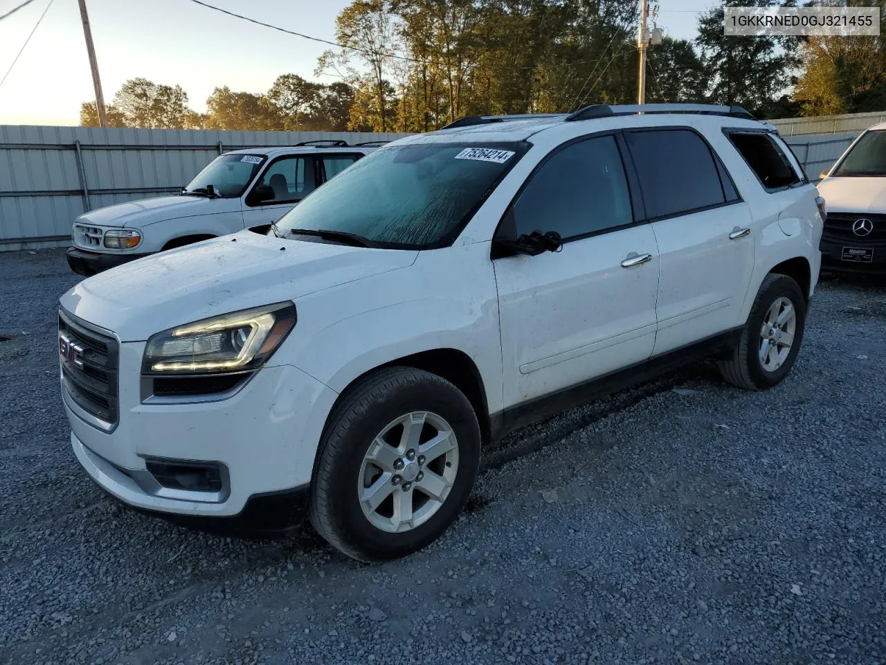 2016 GMC Acadia Sle VIN: 1GKKRNED0GJ321455 Lot: 75264214