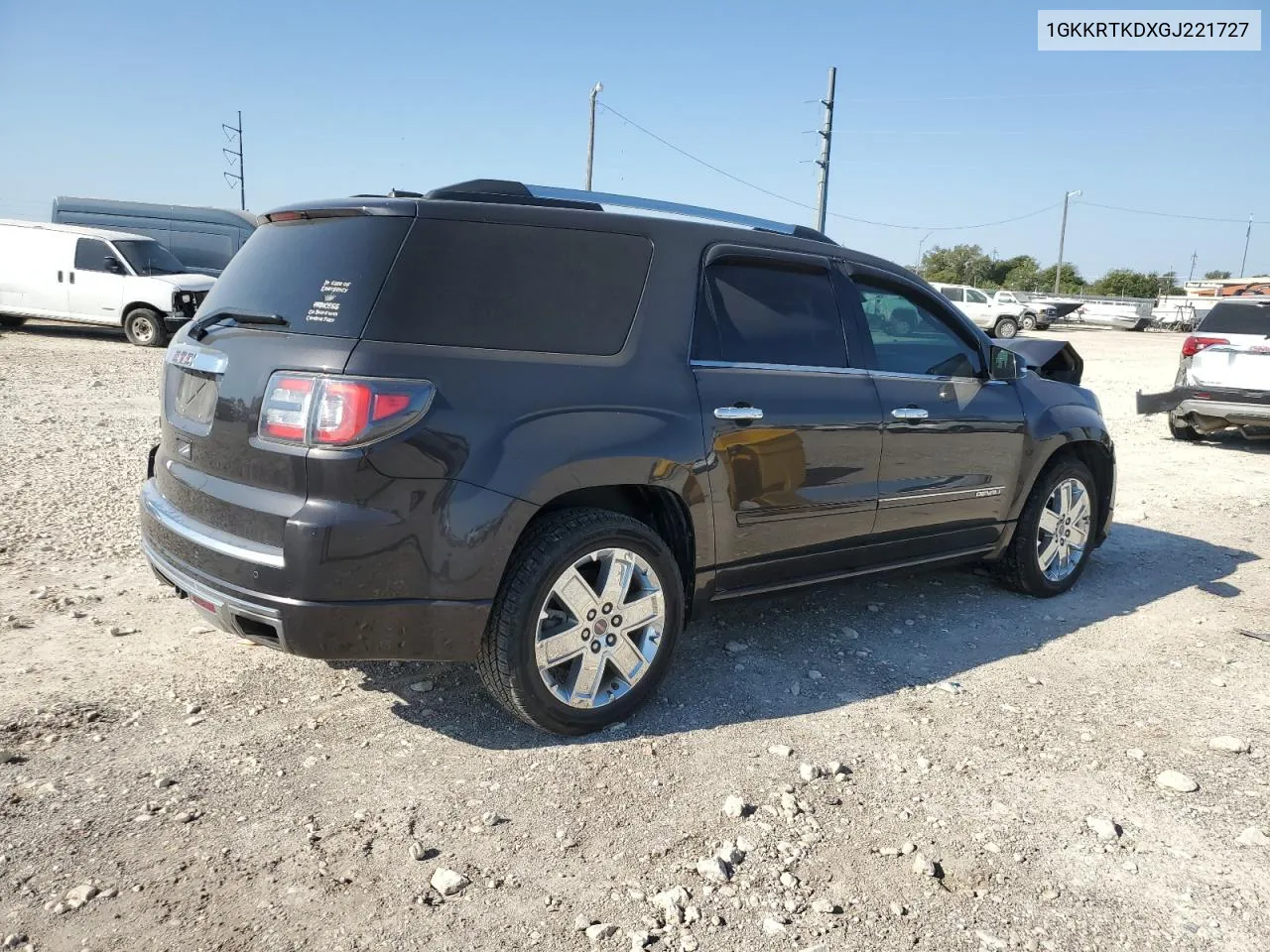 2016 GMC Acadia Denali VIN: 1GKKRTKDXGJ221727 Lot: 75271954