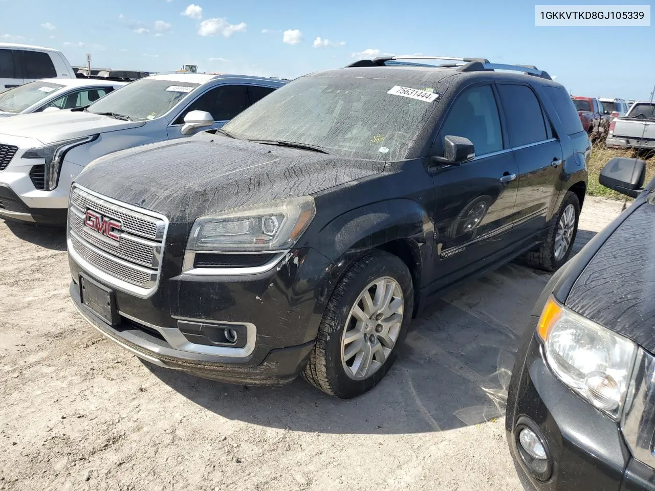 2016 GMC Acadia Denali VIN: 1GKKVTKD8GJ105339 Lot: 75631444