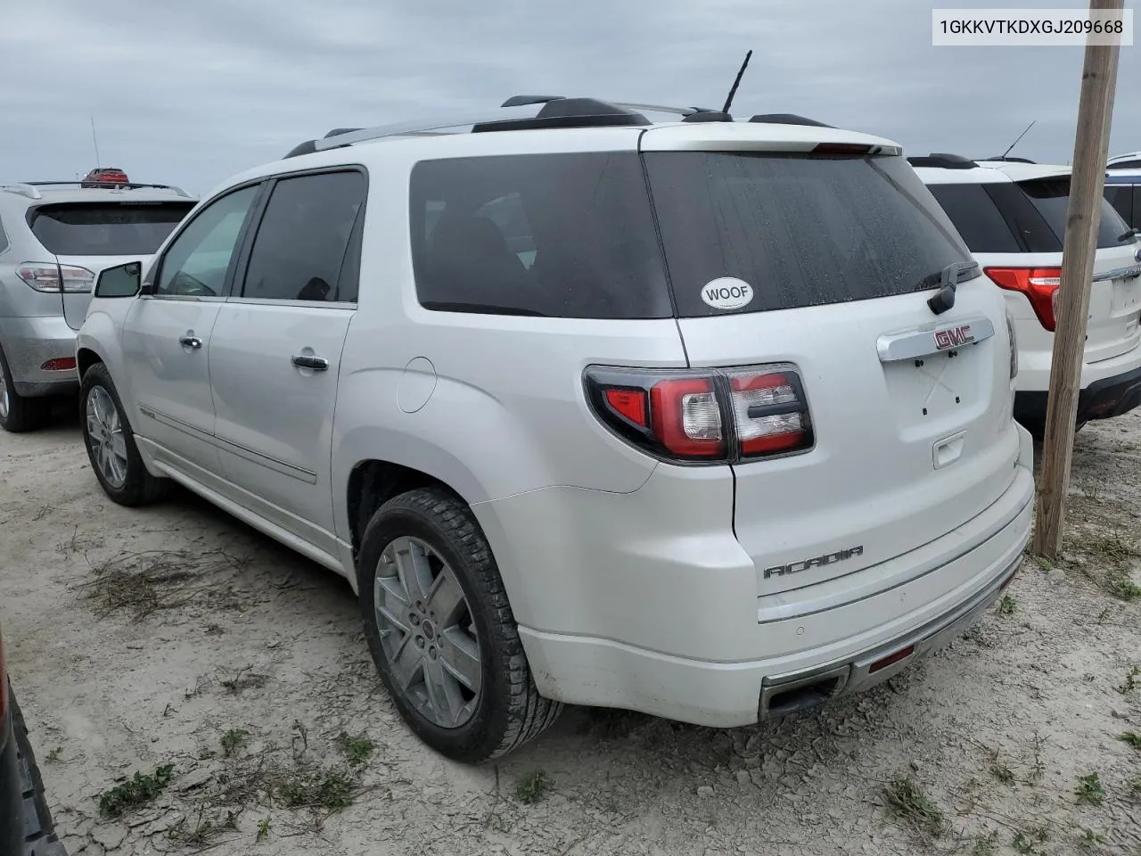 1GKKVTKDXGJ209668 2016 GMC Acadia Denali