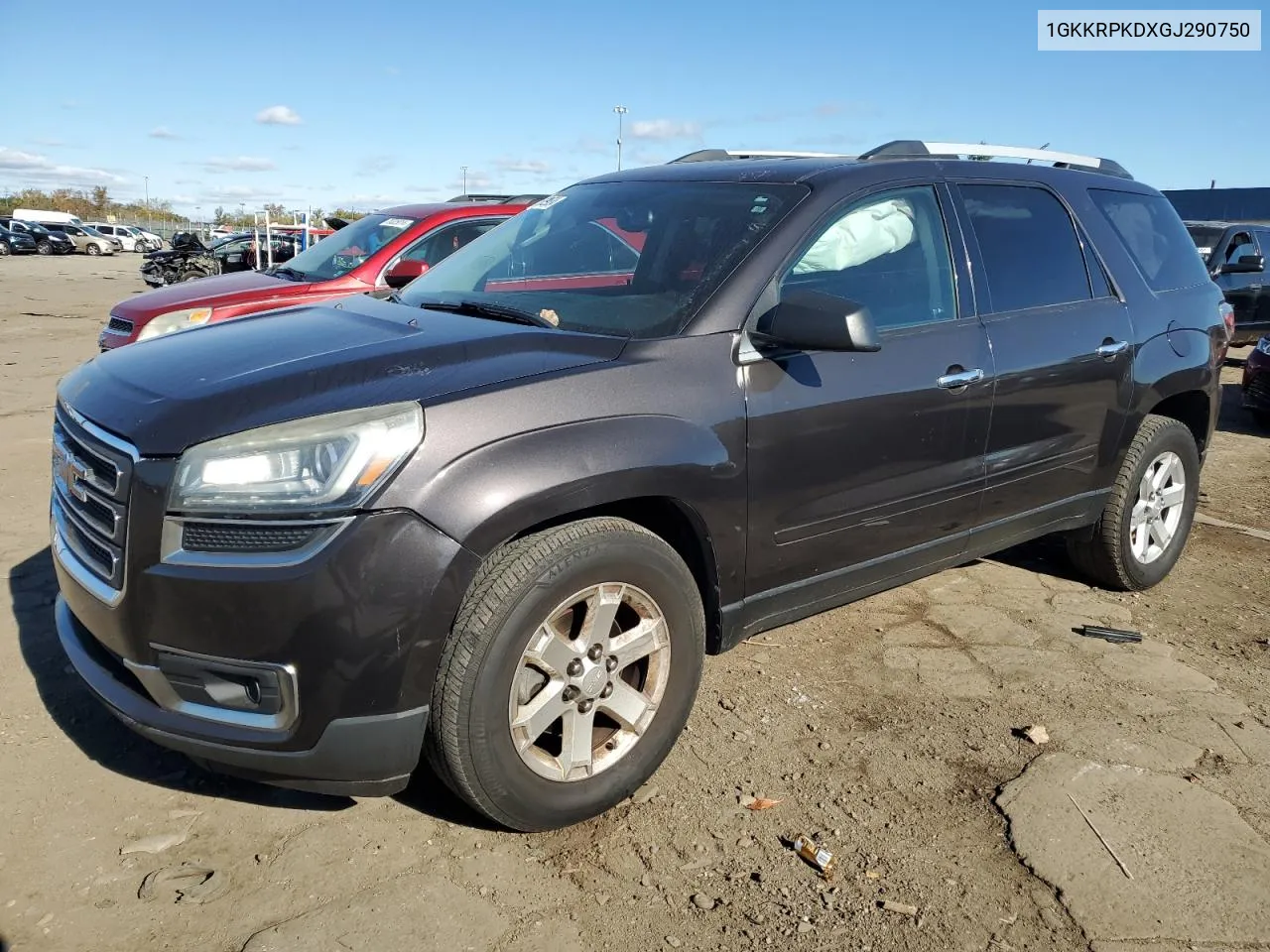 2016 GMC Acadia Sle VIN: 1GKKRPKDXGJ290750 Lot: 75829524