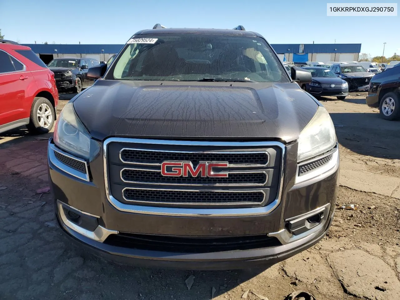 2016 GMC Acadia Sle VIN: 1GKKRPKDXGJ290750 Lot: 75829524