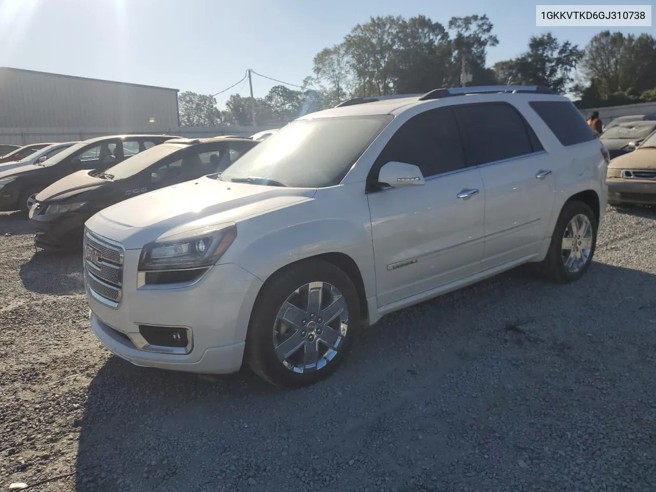 2016 GMC Acadia Denali VIN: 1GKKVTKD6GJ310738 Lot: 75976814