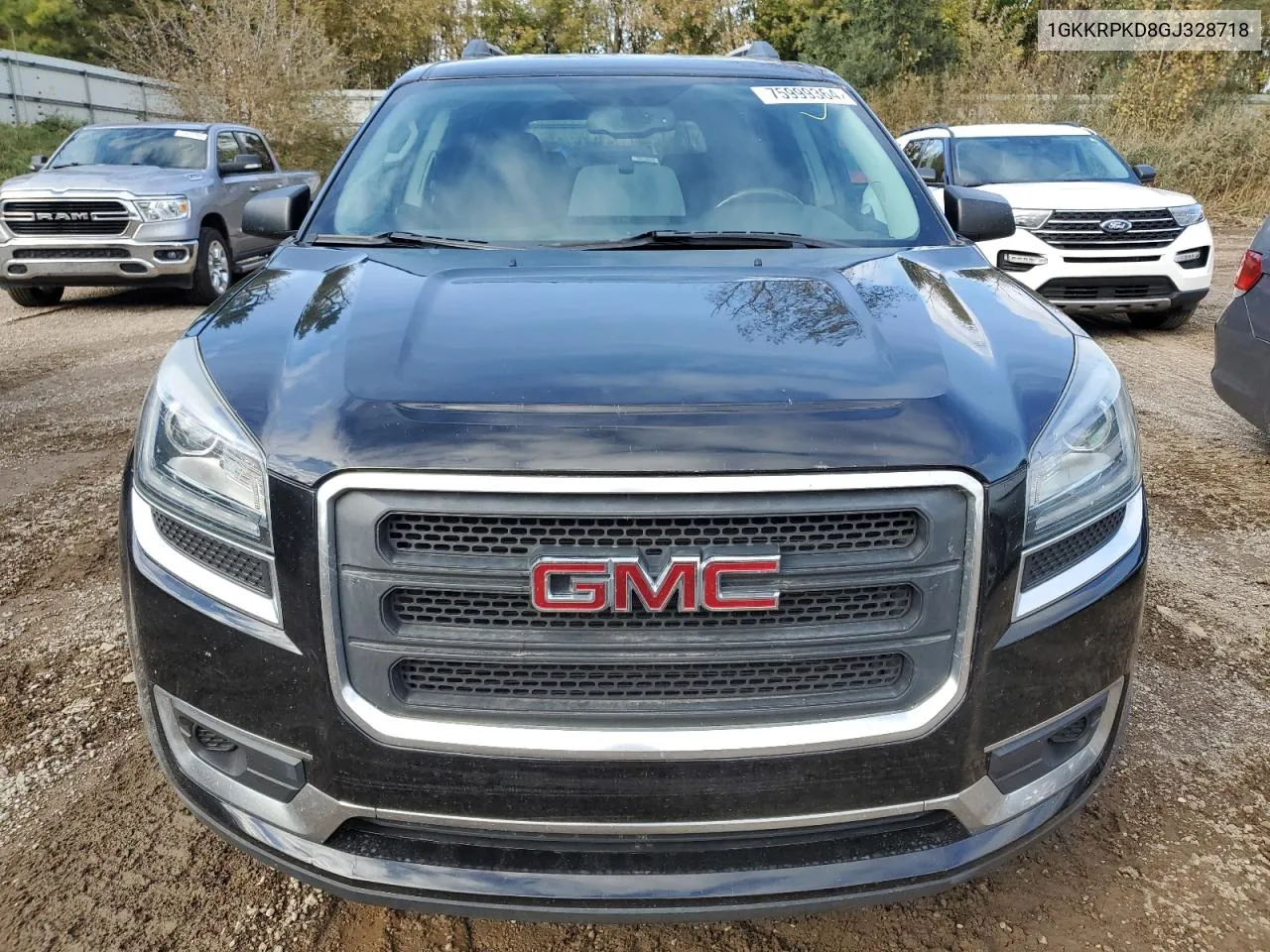 2016 GMC Acadia Sle VIN: 1GKKRPKD8GJ328718 Lot: 75999364