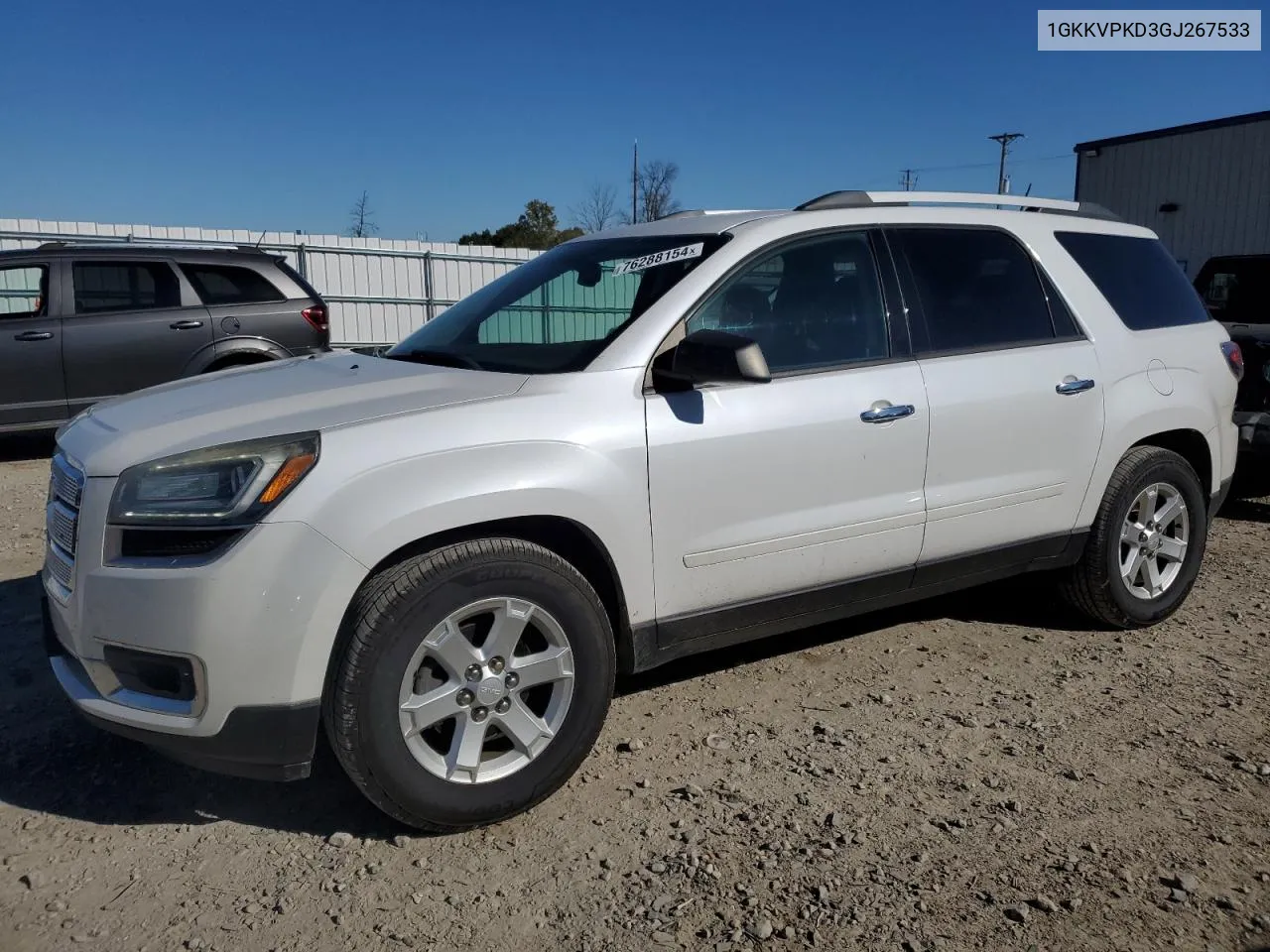 2016 GMC Acadia Sle VIN: 1GKKVPKD3GJ267533 Lot: 76288154