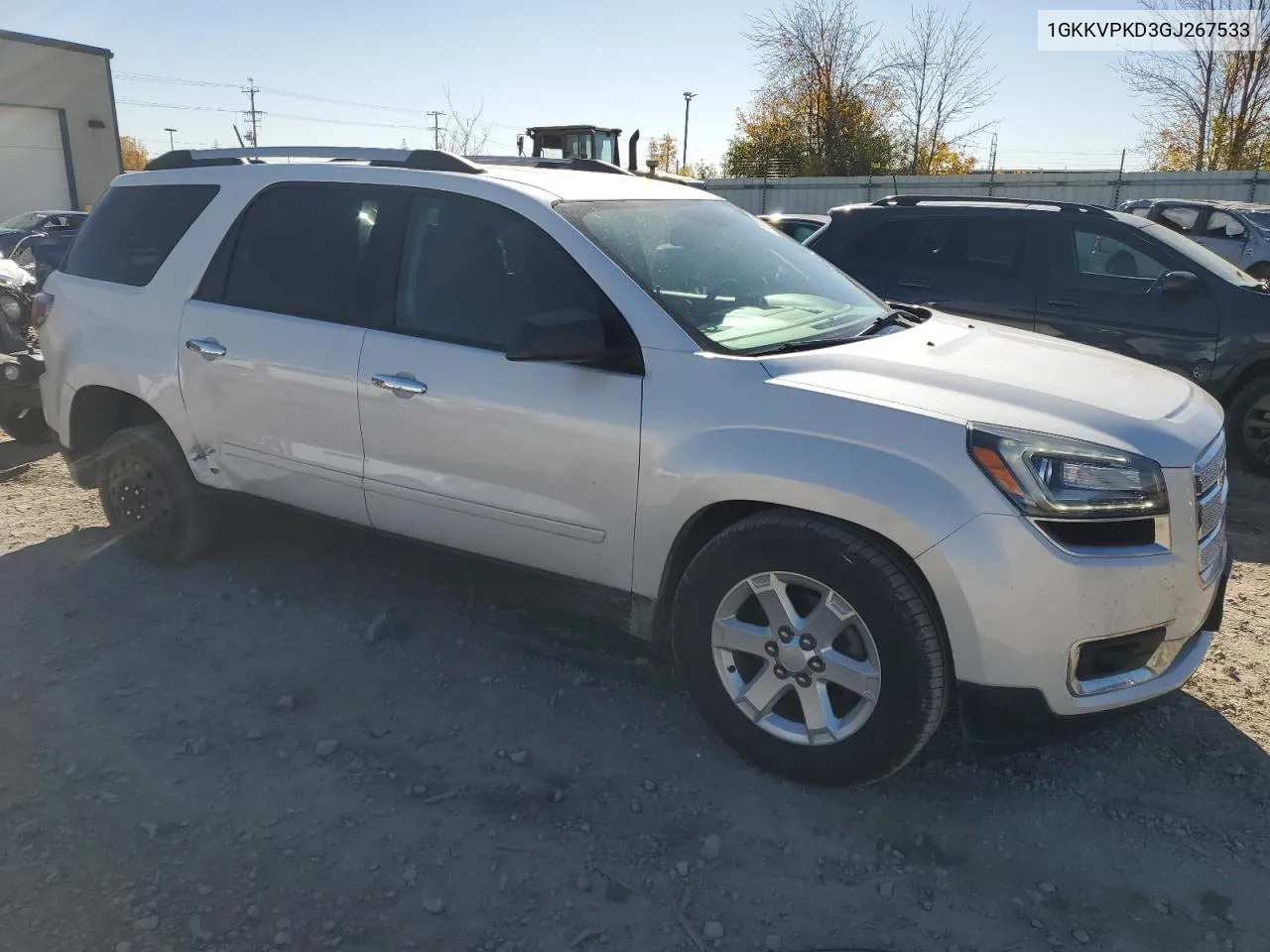 2016 GMC Acadia Sle VIN: 1GKKVPKD3GJ267533 Lot: 76288154