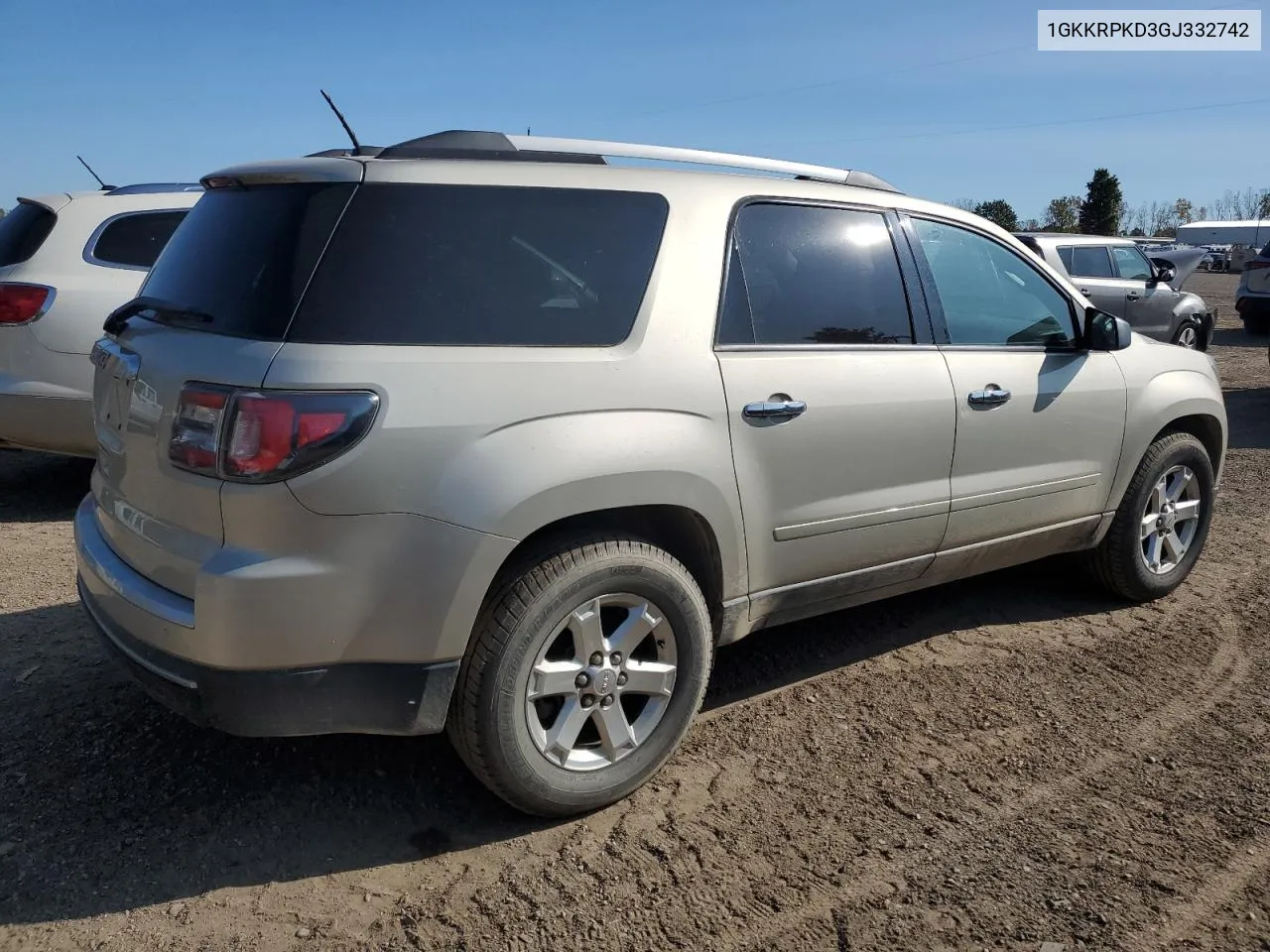 1GKKRPKD3GJ332742 2016 GMC Acadia Sle