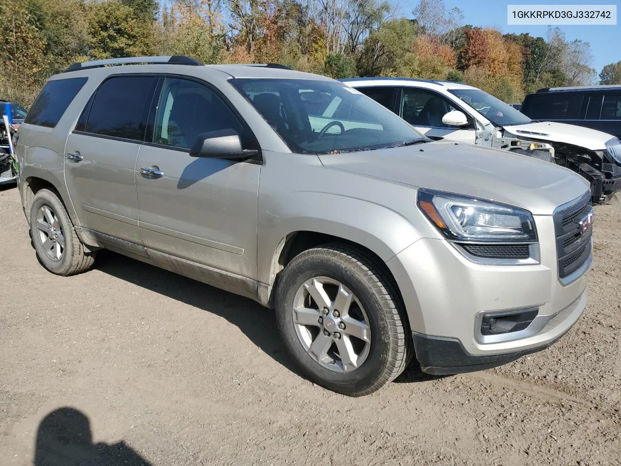 2016 GMC Acadia Sle VIN: 1GKKRPKD3GJ332742 Lot: 76315824