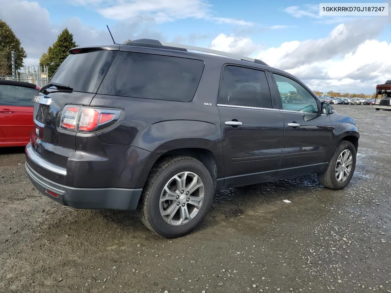 2016 GMC Acadia Slt-1 VIN: 1GKKRRKD7GJ187247 Lot: 76714954