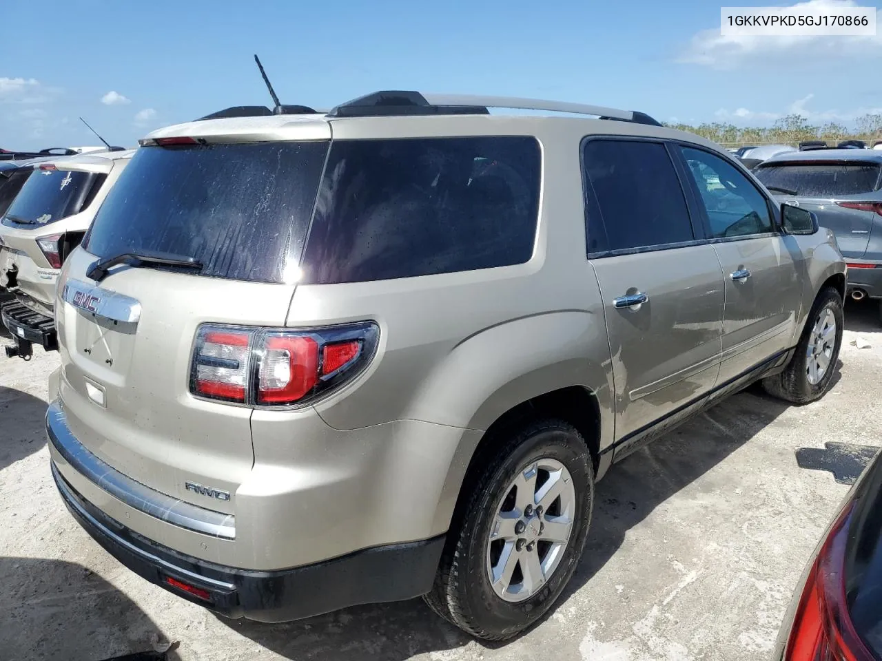 2016 GMC Acadia Sle VIN: 1GKKVPKD5GJ170866 Lot: 76926314