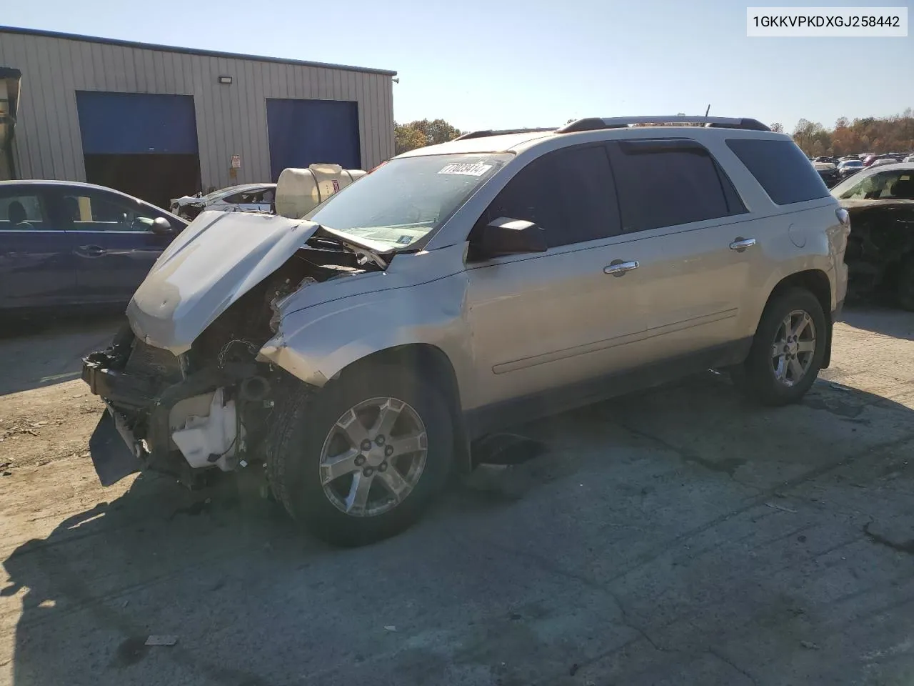 2016 GMC Acadia Sle VIN: 1GKKVPKDXGJ258442 Lot: 77023414