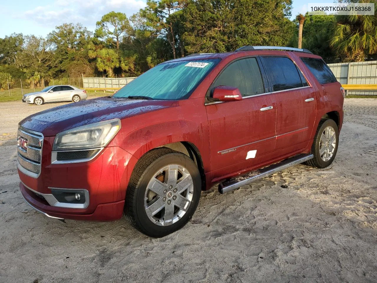 2016 GMC Acadia Denali VIN: 1GKKRTKDXGJ158368 Lot: 77317174