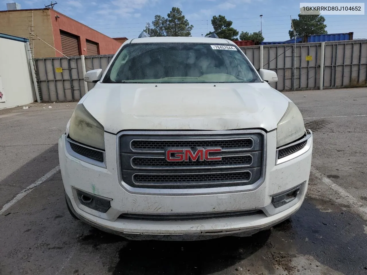 2016 GMC Acadia Slt-1 VIN: 1GKKRRKD8GJ104652 Lot: 78457644