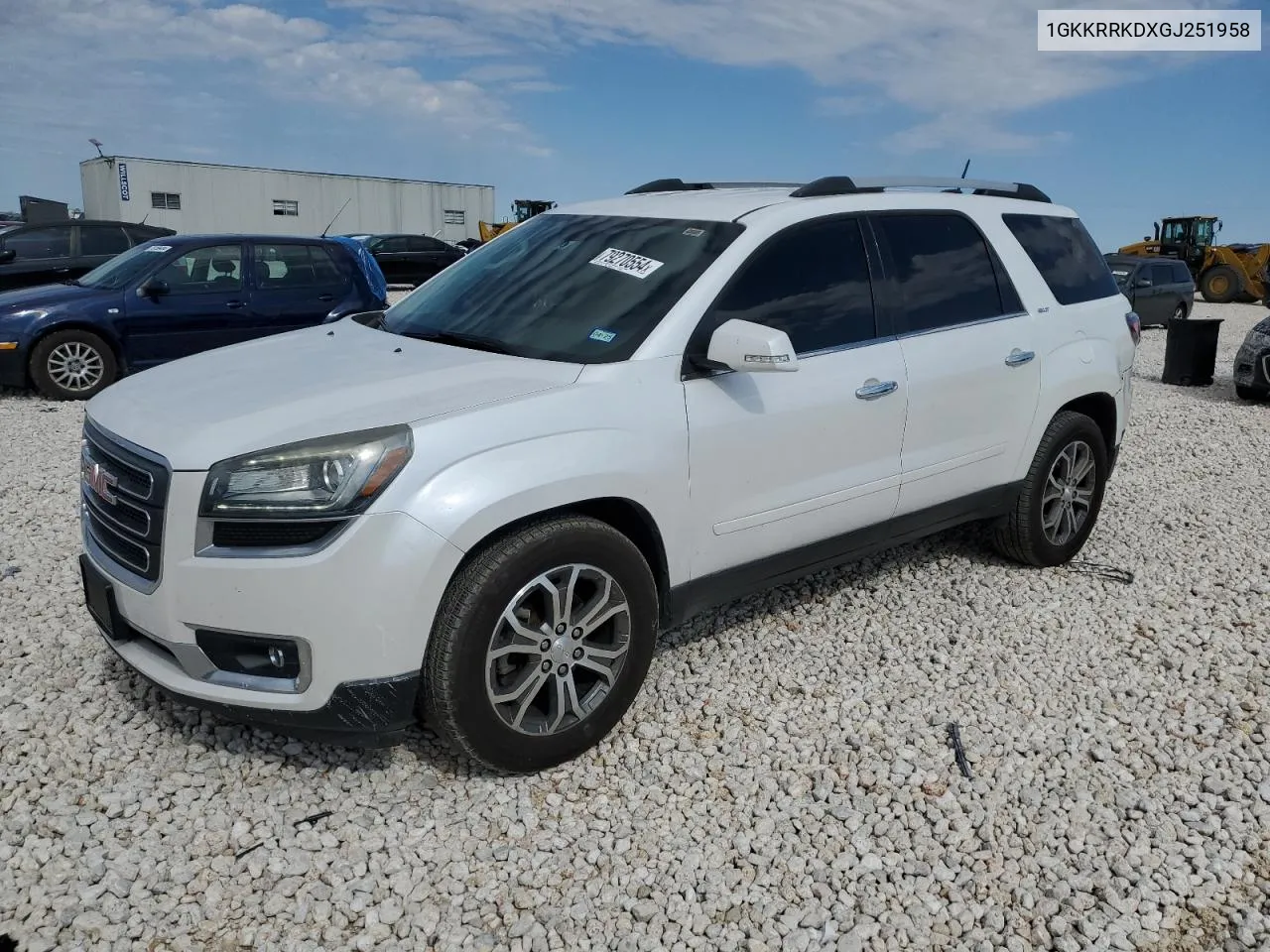 2016 GMC Acadia Slt-1 VIN: 1GKKRRKDXGJ251958 Lot: 79270554