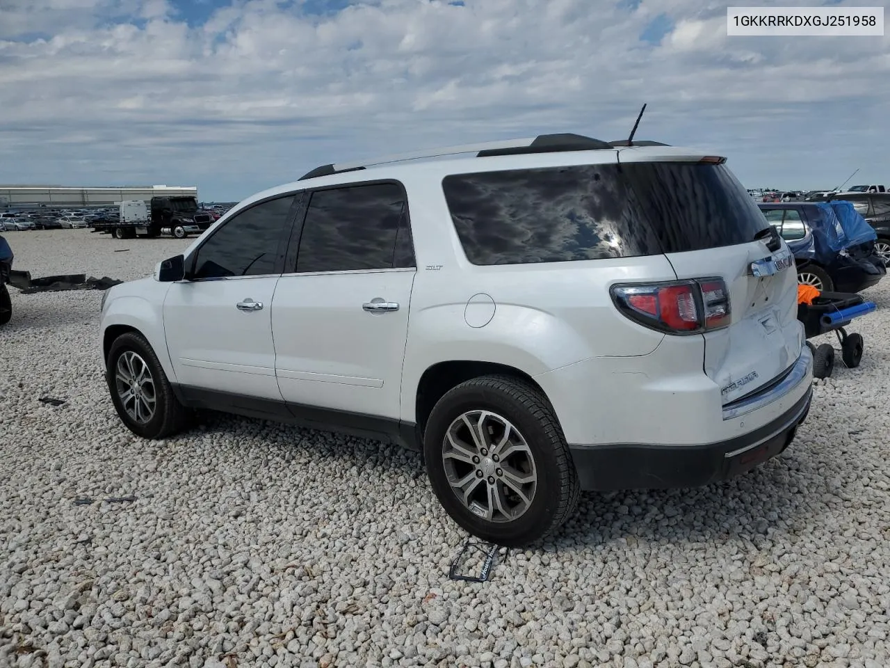 2016 GMC Acadia Slt-1 VIN: 1GKKRRKDXGJ251958 Lot: 79270554