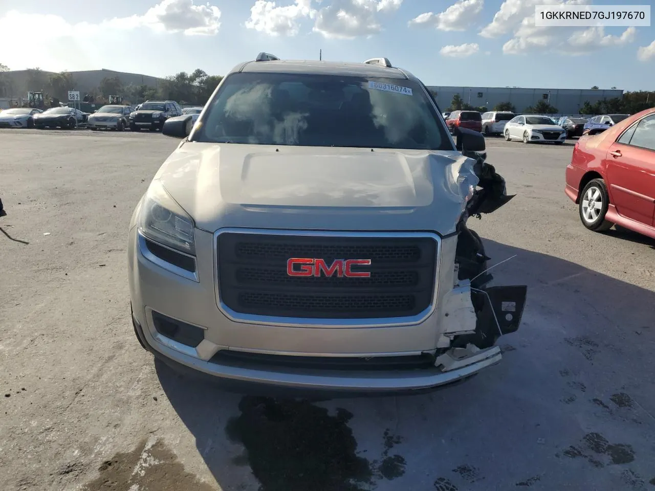 2016 GMC Acadia Sle VIN: 1GKKRNED7GJ197670 Lot: 80316074