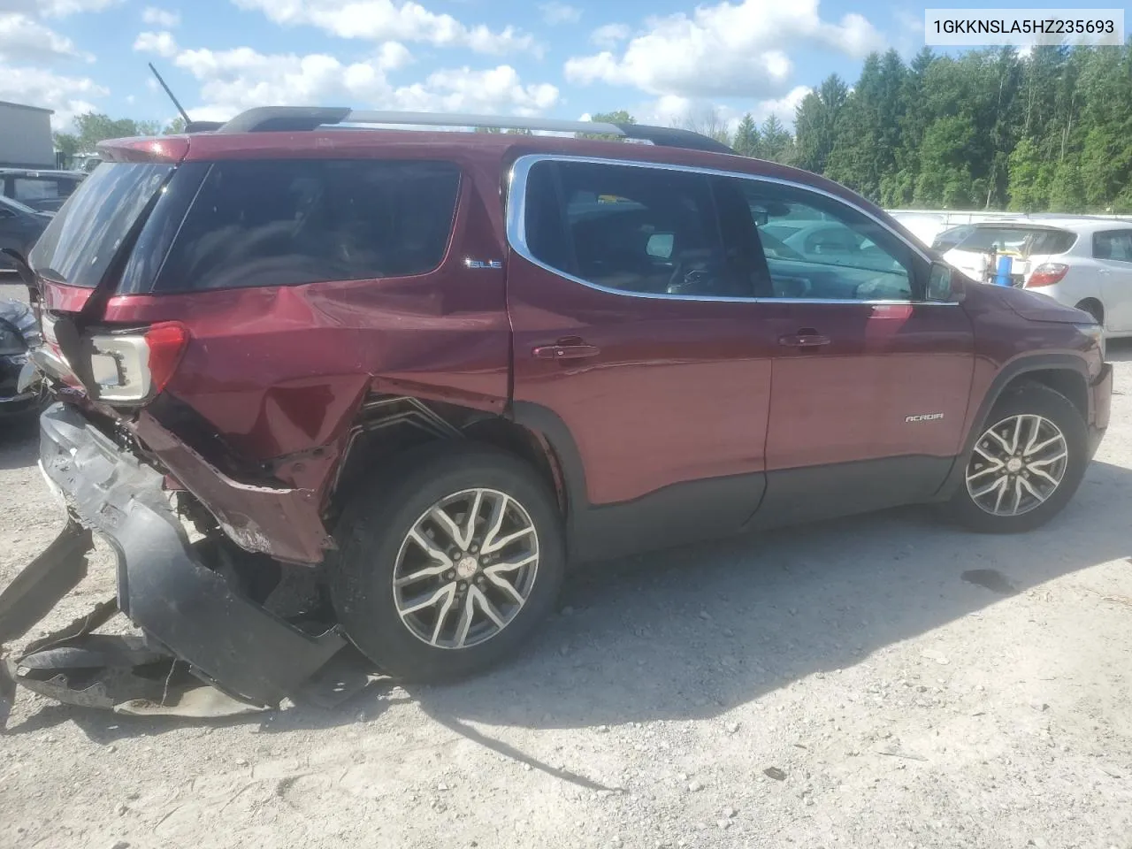 1GKKNSLA5HZ235693 2017 GMC Acadia Sle