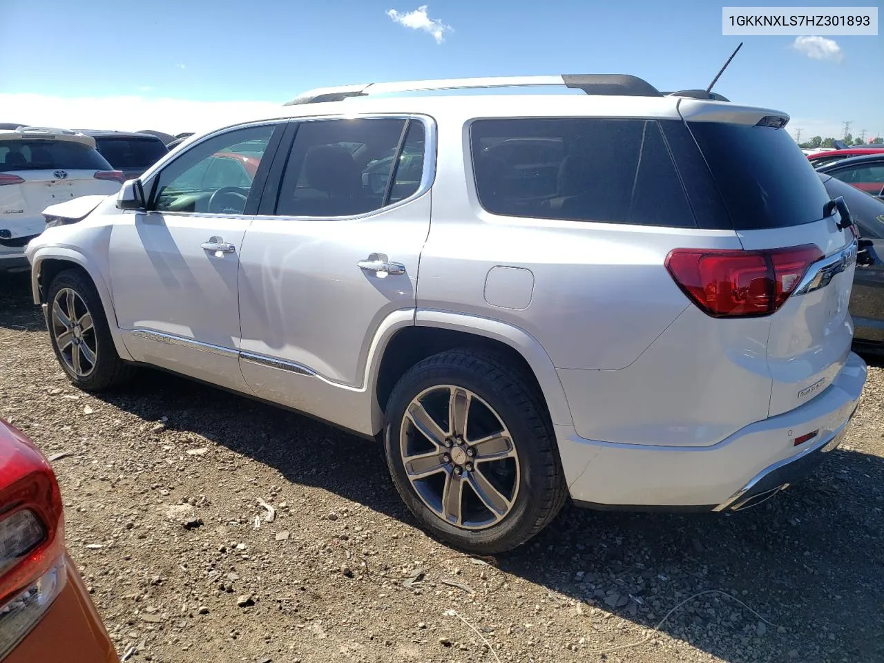 1GKKNXLS7HZ301893 2017 GMC Acadia Denali