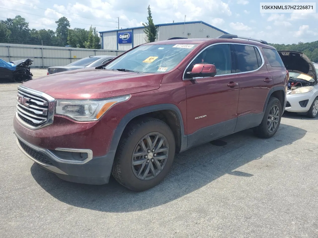 2017 GMC Acadia Slt-1 VIN: 1GKKNMLS7HZ226871 Lot: 67740834