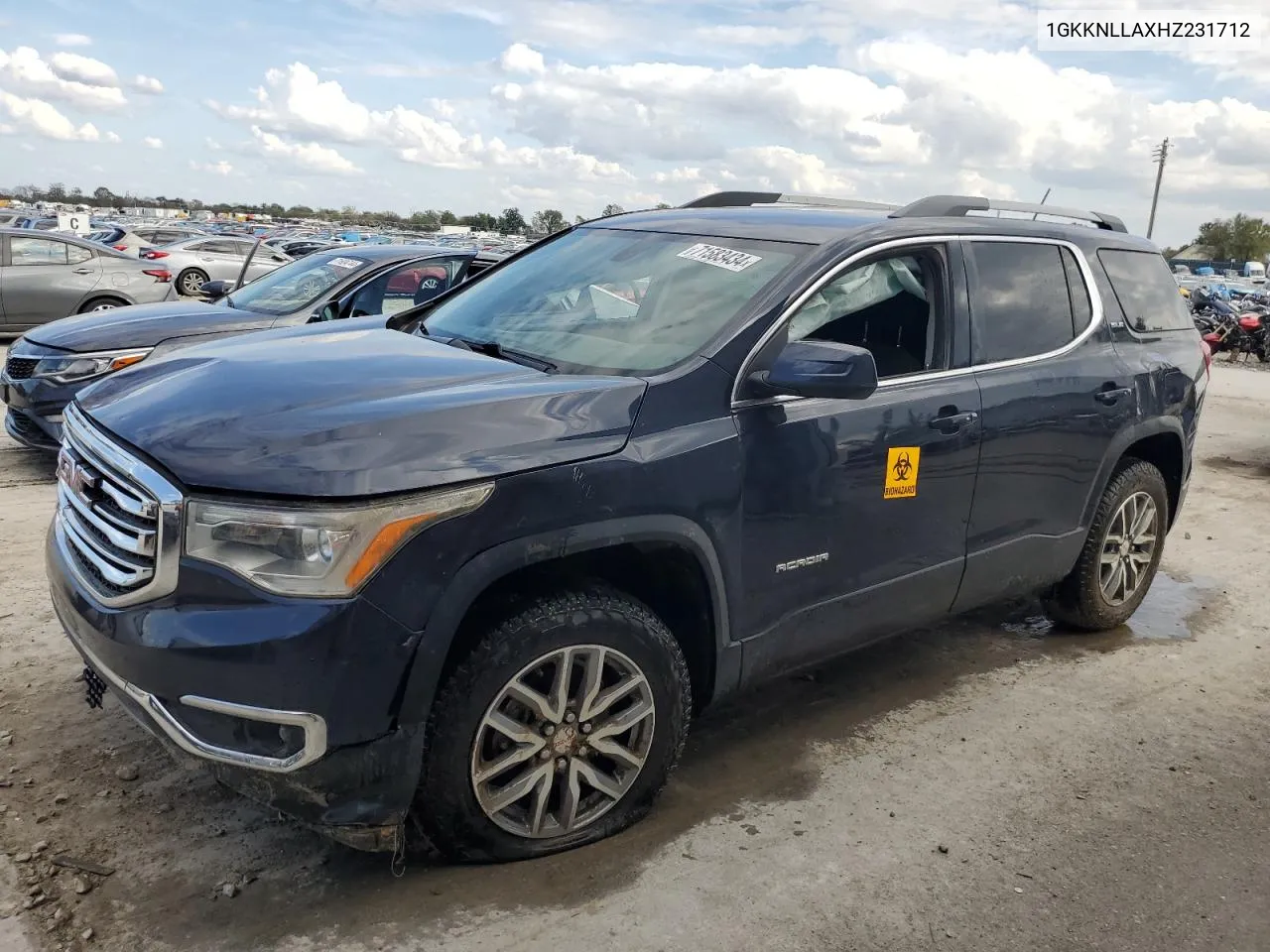 1GKKNLLAXHZ231712 2017 GMC Acadia Sle