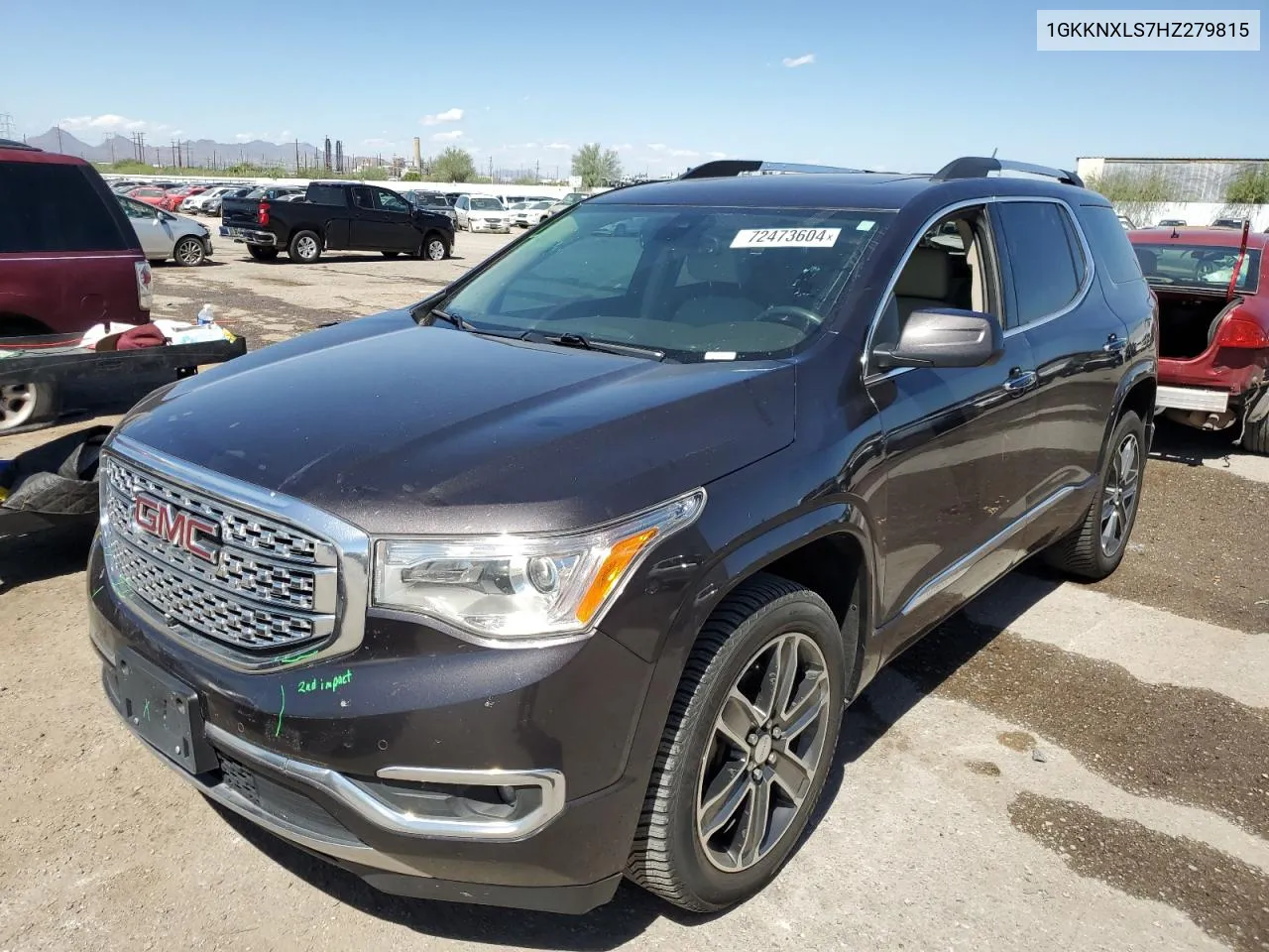 2017 GMC Acadia Denali VIN: 1GKKNXLS7HZ279815 Lot: 72473604