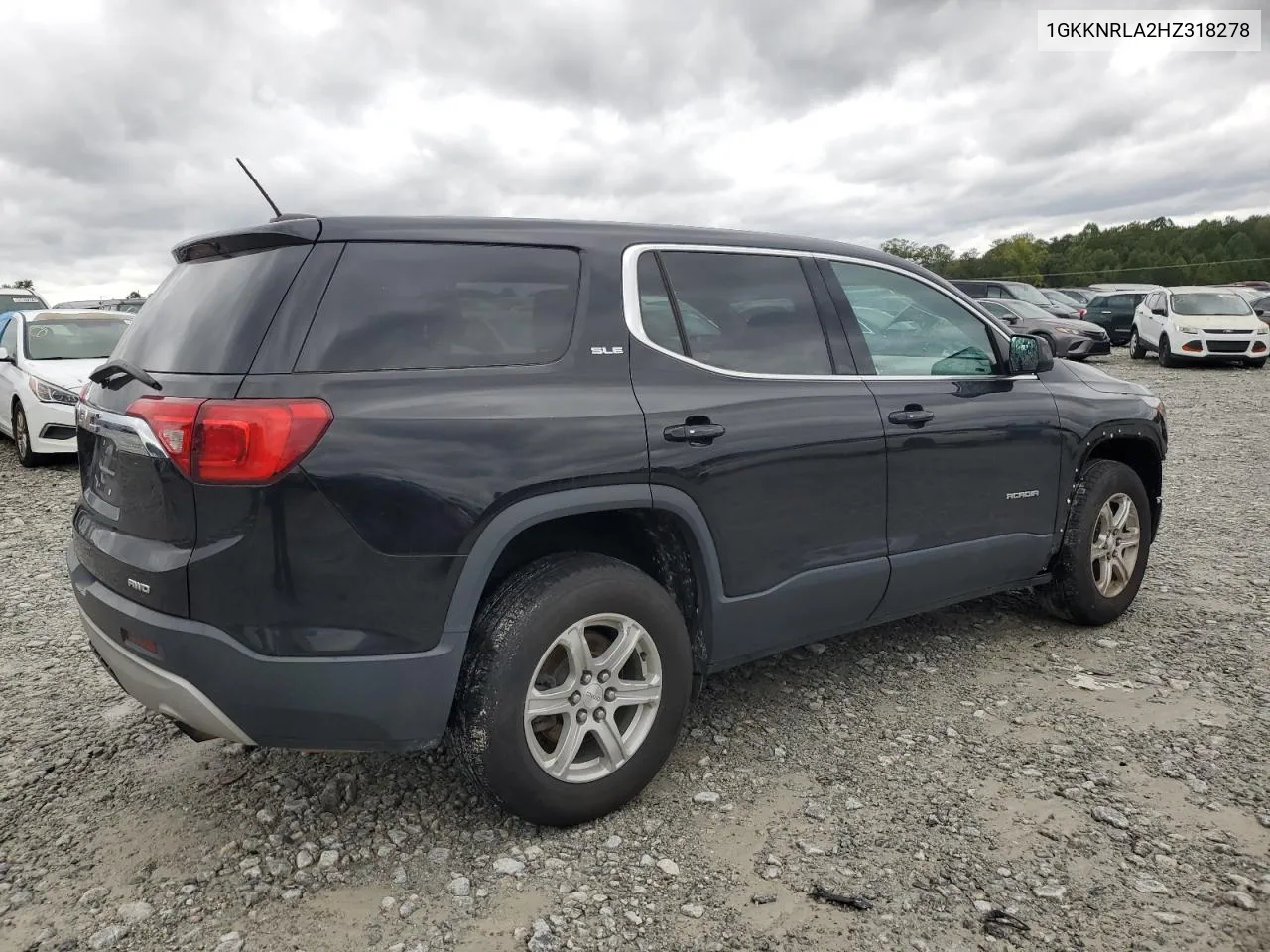 2017 GMC Acadia Sle VIN: 1GKKNRLA2HZ318278 Lot: 72630444