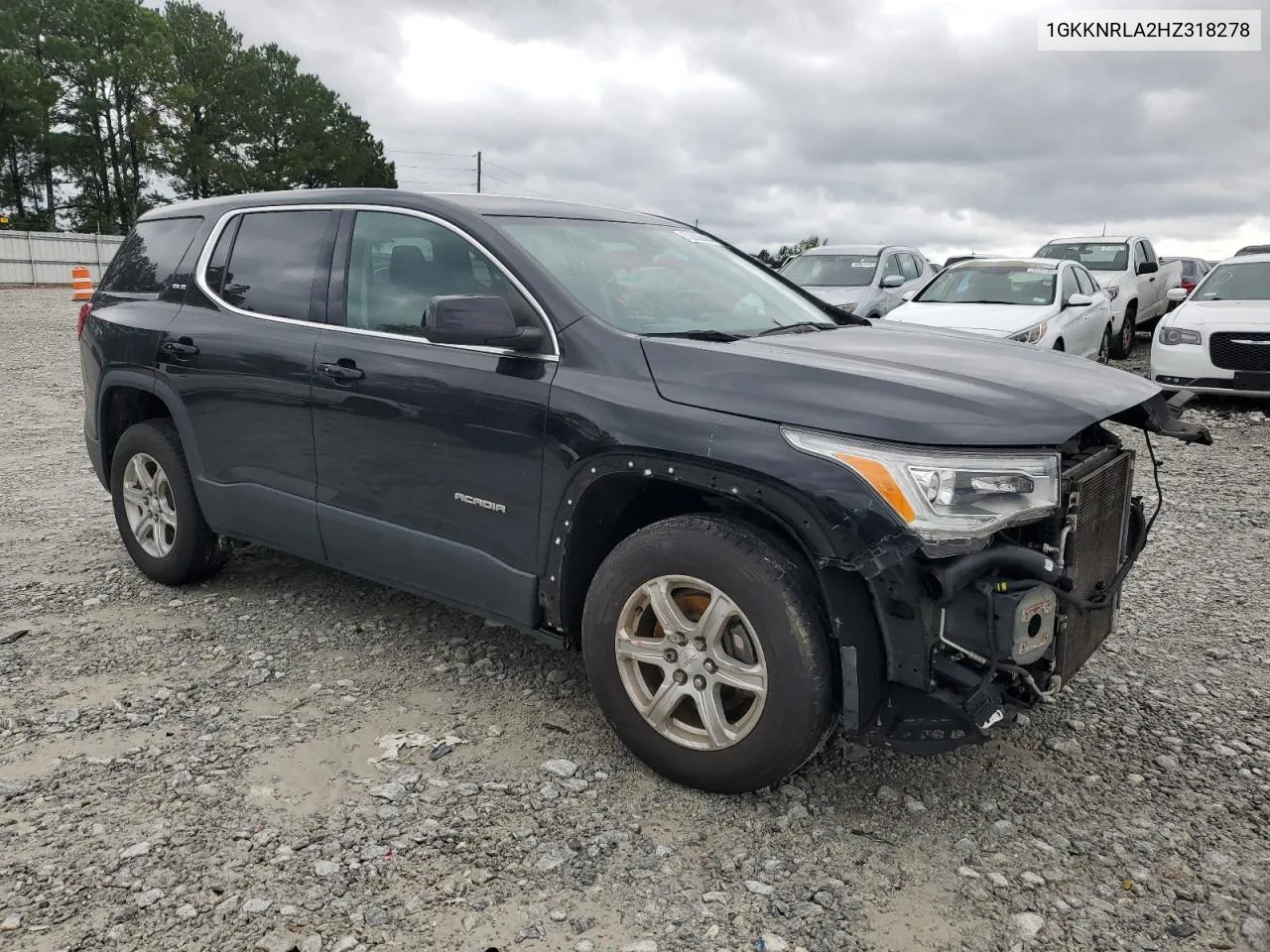 2017 GMC Acadia Sle VIN: 1GKKNRLA2HZ318278 Lot: 72630444