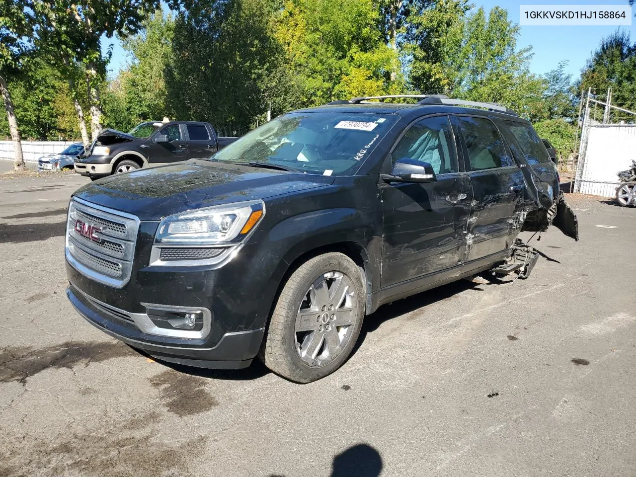 2017 GMC Acadia Limited Slt-2 VIN: 1GKKVSKD1HJ158864 Lot: 72930294