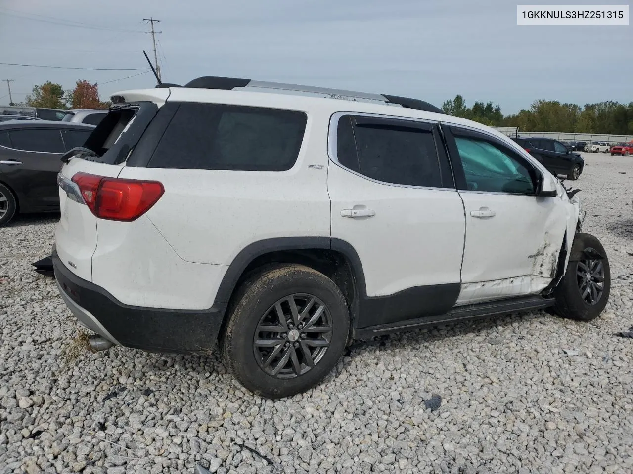 2017 GMC Acadia Slt-1 VIN: 1GKKNULS3HZ251315 Lot: 73495194