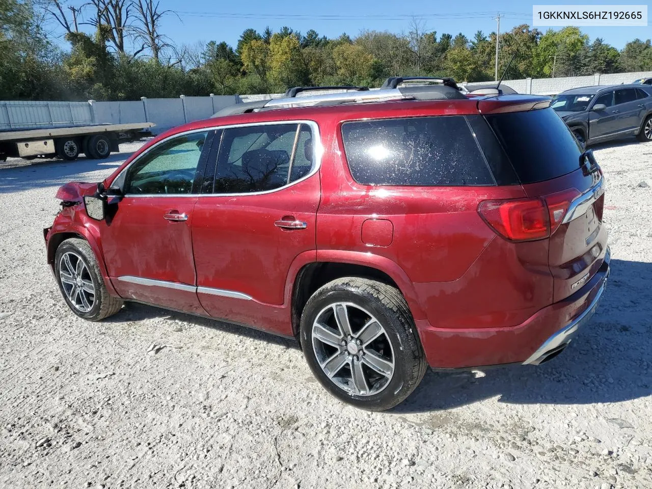 2017 GMC Acadia Denali VIN: 1GKKNXLS6HZ192665 Lot: 74116664