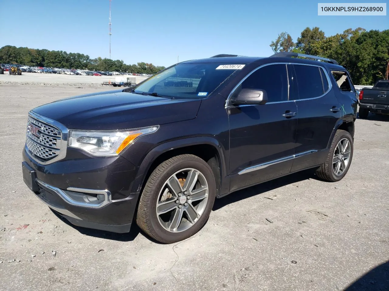 2017 GMC Acadia Denali VIN: 1GKKNPLS9HZ268900 Lot: 74420674