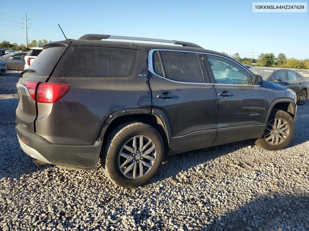 2017 GMC Acadia Sle VIN: 1GKKNSLA4HZ247639 Lot: 74760634