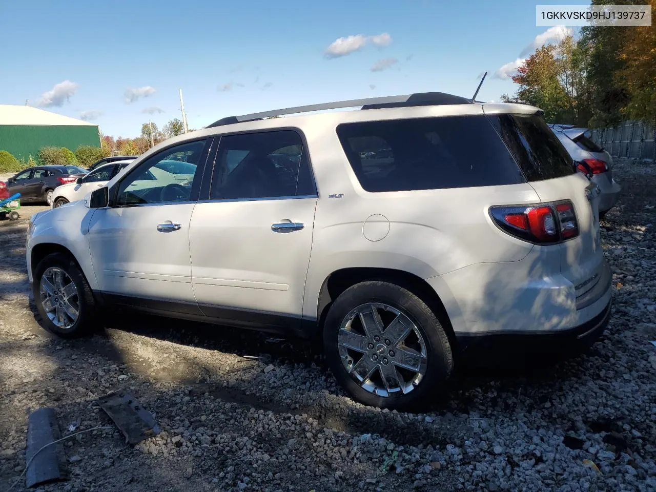 2017 GMC Acadia Limited Slt-2 VIN: 1GKKVSKD9HJ139737 Lot: 74781664