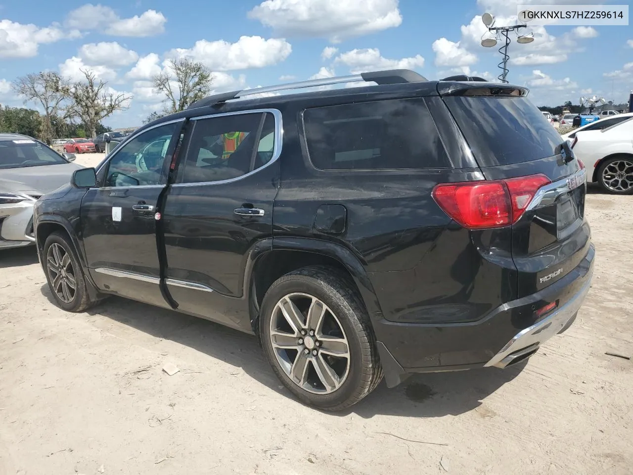 2017 GMC Acadia Denali VIN: 1GKKNXLS7HZ259614 Lot: 75117974