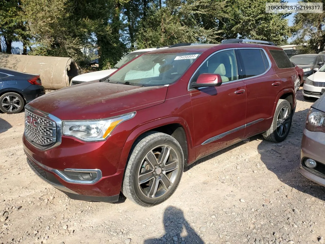 2017 GMC Acadia Denali VIN: 1GKKNPLS7HZ199317 Lot: 75456804