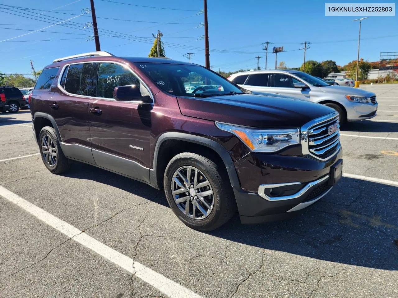 2017 GMC Acadia Slt VIN: 1GKKNULSXHZ252803 Lot: 75517874