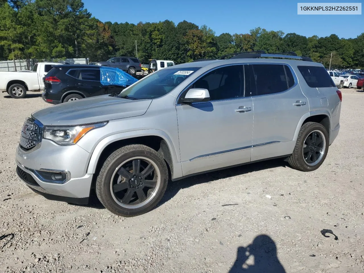 2017 GMC Acadia Denali VIN: 1GKKNPLS2HZ262551 Lot: 75702654