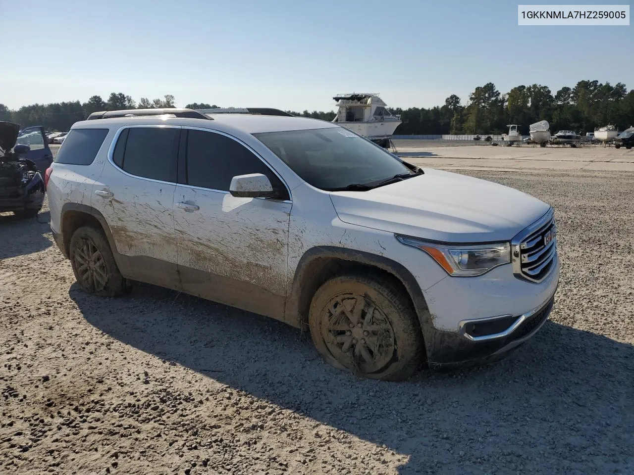 2017 GMC Acadia Slt-1 VIN: 1GKKNMLA7HZ259005 Lot: 75790424