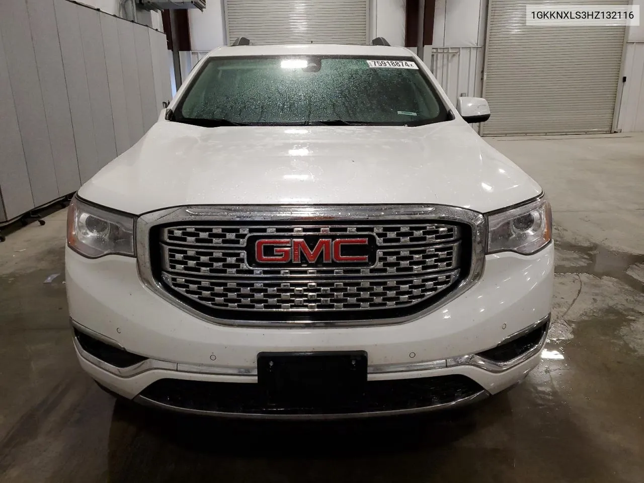 2017 GMC Acadia Denali VIN: 1GKKNXLS3HZ132116 Lot: 75918874