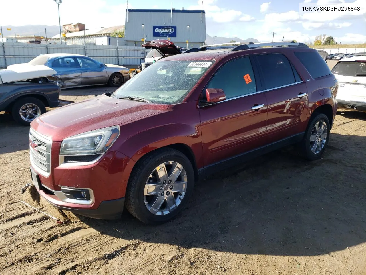 2017 GMC Acadia Limited Slt-2 VIN: 1GKKVSKD3HJ296843 Lot: 76144414