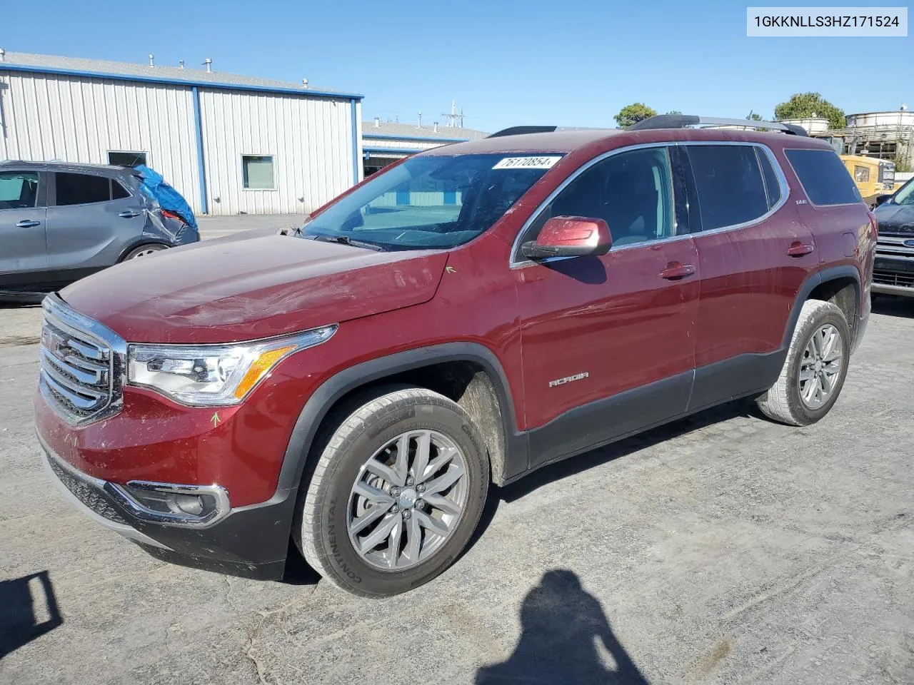 2017 GMC Acadia Sle VIN: 1GKKNLLS3HZ171524 Lot: 76170854