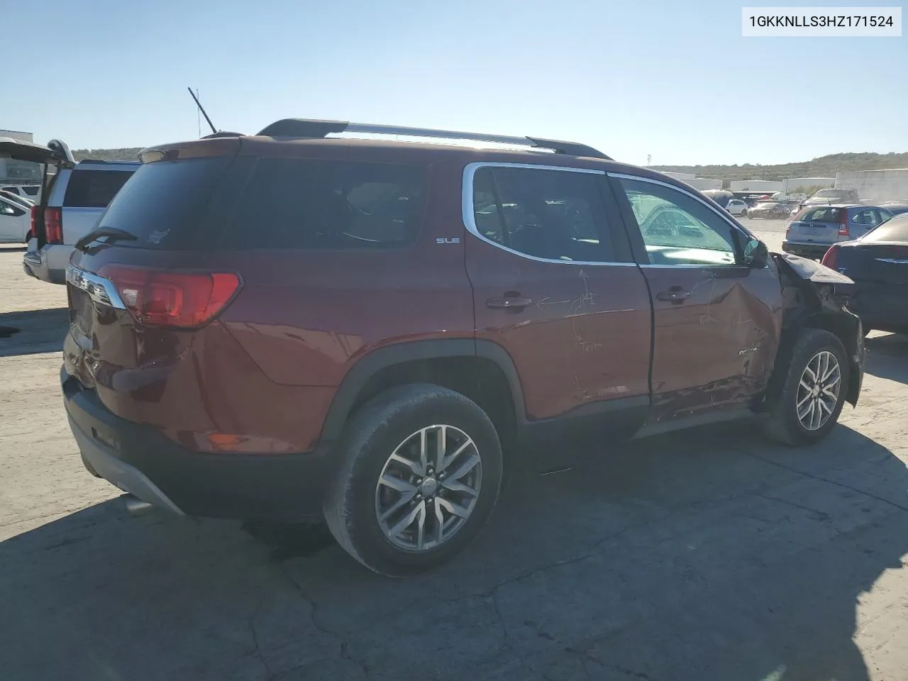 1GKKNLLS3HZ171524 2017 GMC Acadia Sle