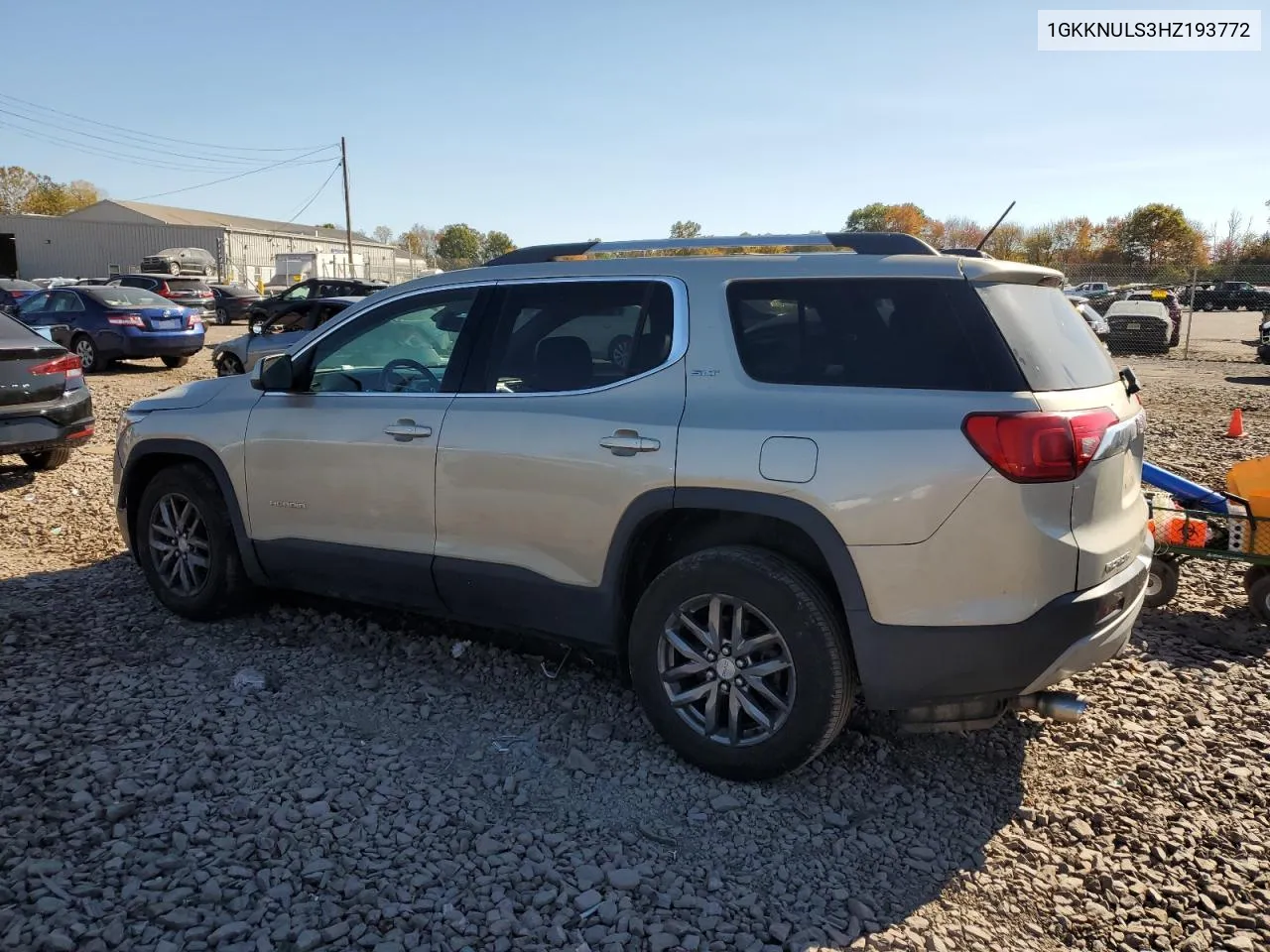 2017 GMC Acadia Slt-1 VIN: 1GKKNULS3HZ193772 Lot: 76290584