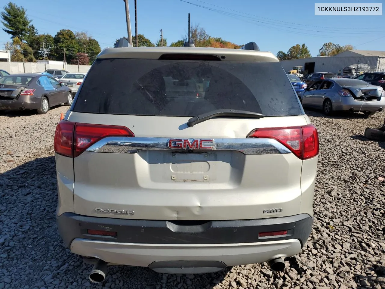 2017 GMC Acadia Slt-1 VIN: 1GKKNULS3HZ193772 Lot: 76290584